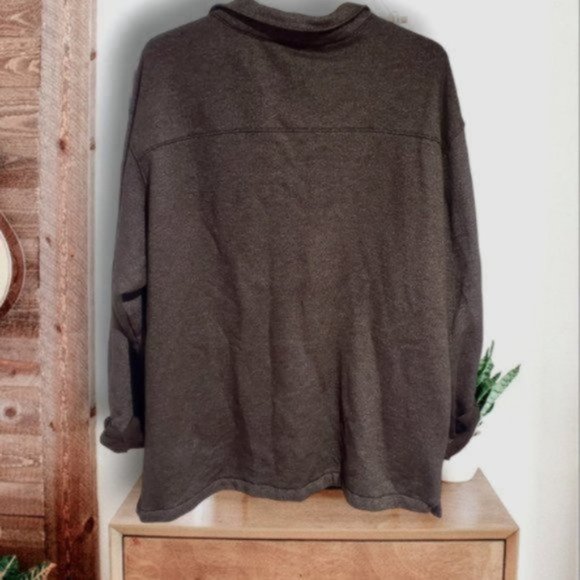 Mens COLUMBIA "Great Hart Mountain" Shirt Jacket in Cordovan Heather - Picture 6 of 16